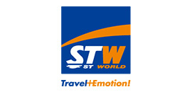 海外旅行の専門店 - エスティーワールド（A-BiSUの導入実績ロゴ）